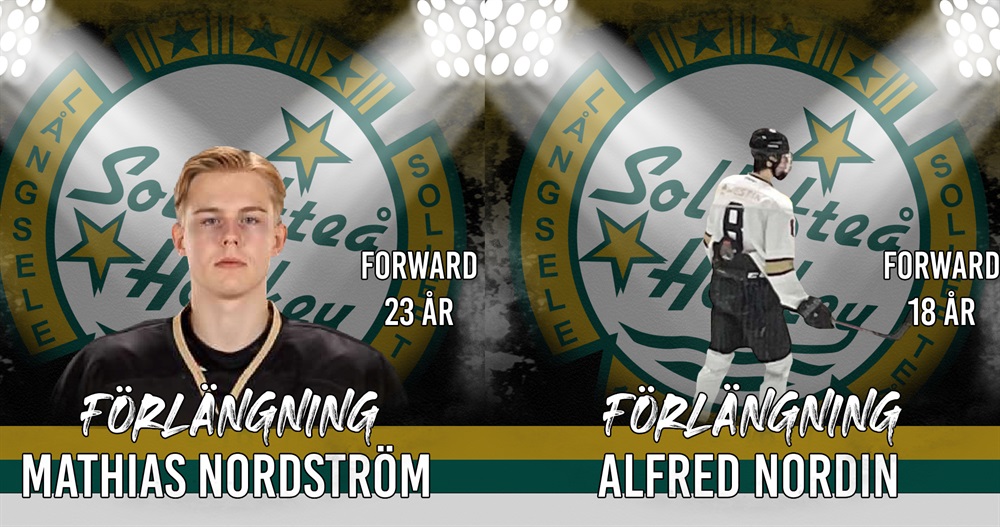 Mathias Nordström & Alfred Nordin förlänger / Sollefteå HK - HockeyTvåan