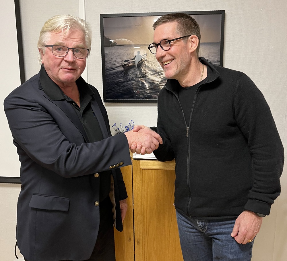 Gammal och ny ordförande