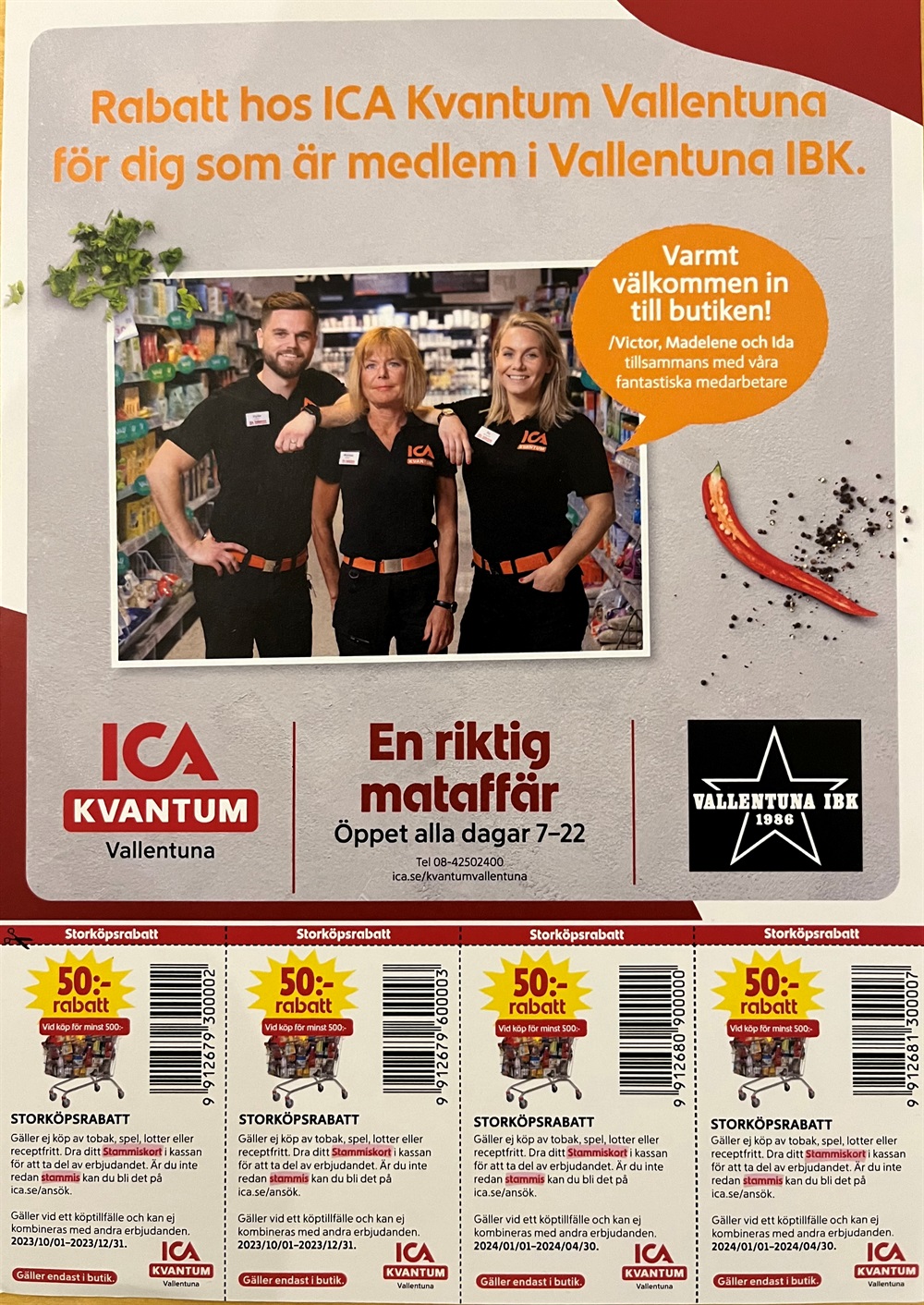 Säsongens ICArabatt är här! / Vallentuna IBK Svenskalag.se